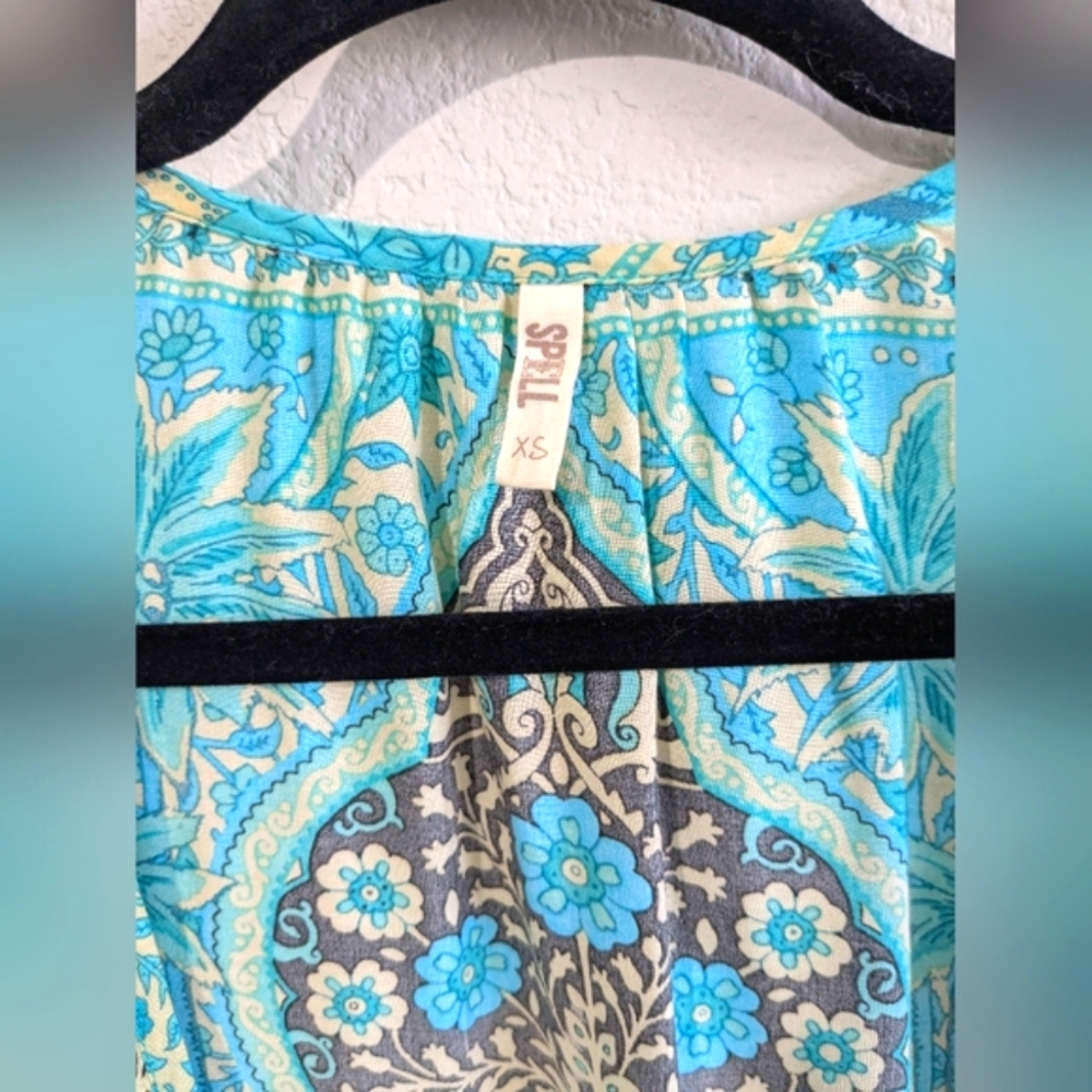 Spell Aloha Fox Gown Altered To Skirt And Crop Top size XS - Picture 13 of 15